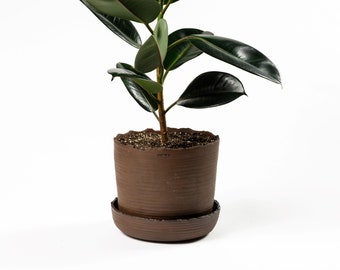 NEW! 25.0 cm | Plant pot with saucer XL | Handmade Pottery | collection SOIL