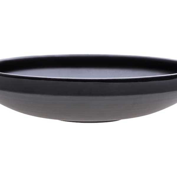 Big pasta or ramen bowl | Matte Black Dinnerware | Handmade Pottery | collection ECLIPSE