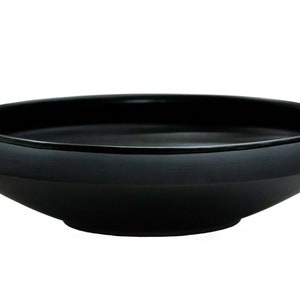 matte black and raw stoneware Fruit bowl for 2