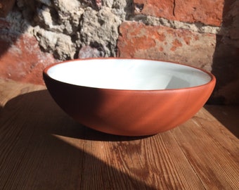 16.5 cm | 6.5" Medium Terracotta Cereal/Breakfast/Soup Bowl | Handmade Pottery | collection EARTH