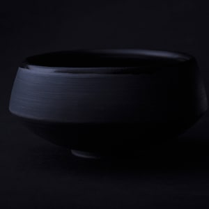 Breakfast Cereal Bowl Matte Black Dinnerware Handmade Pottery collection ECLIPSE zdjęcie 4