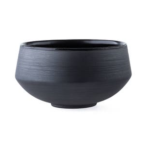 Breakfast Cereal Bowl Matte Black Dinnerware Handmade Pottery collection ECLIPSE zdjęcie 2