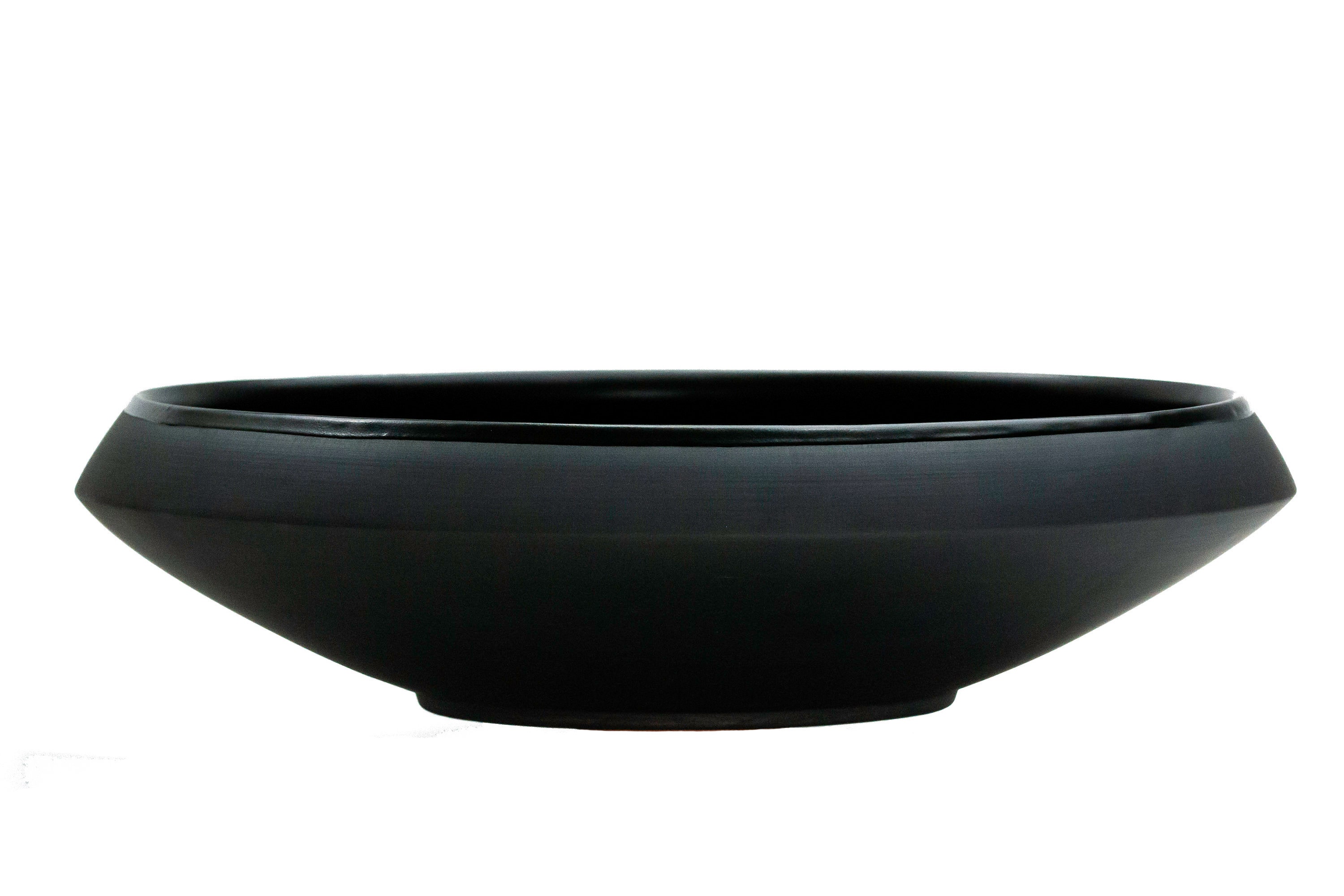 Extra Large Fruit Bowl Matte Black Dinnerware Handmade Etsy UK