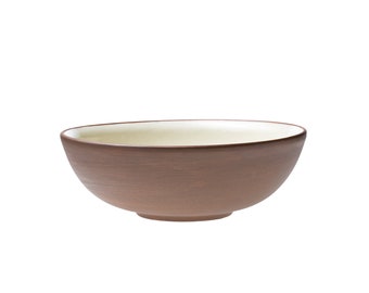 23.5 cm | 9.3" Terracotta Salad/Pasta Bowl | Handmade Pottery | collection Earth RAW