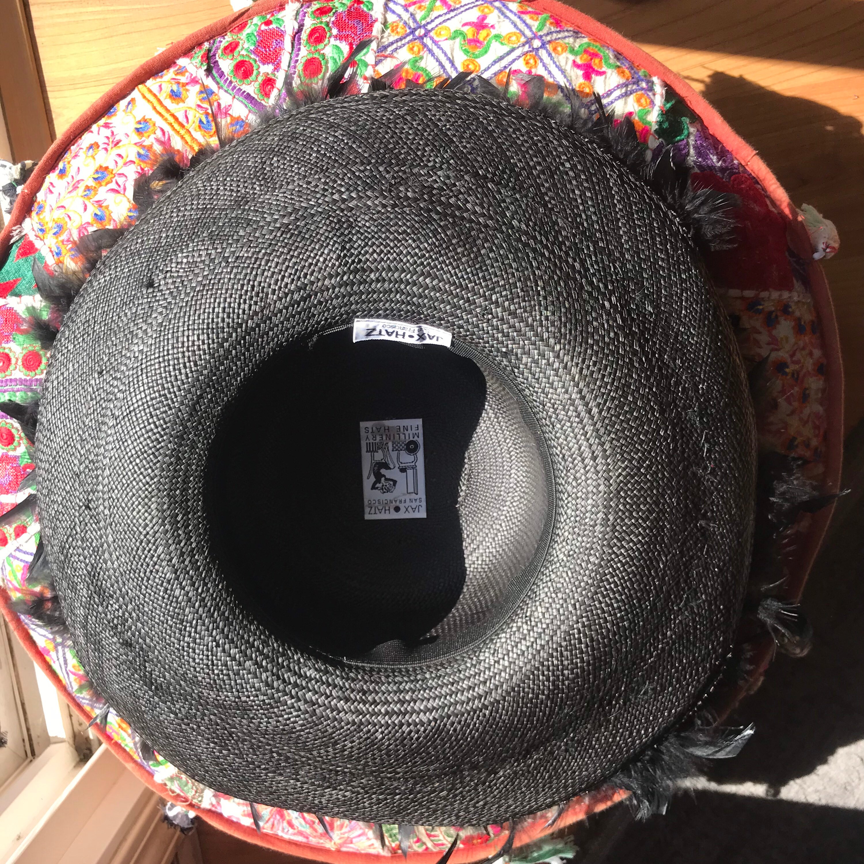 Vintage San Francisco Jax Hatz Company, Feathers,large Brim  display picture 1