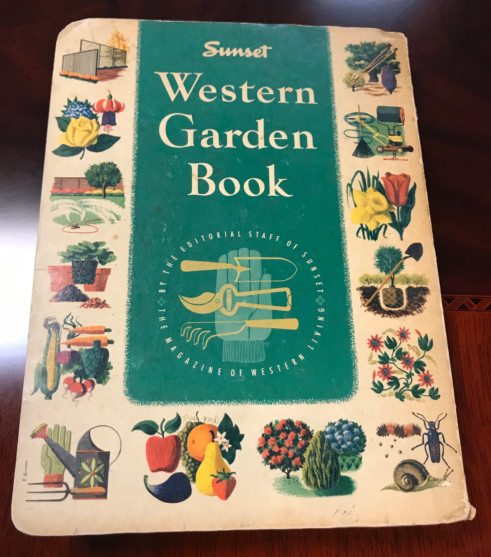 RARE 1954 Sunset Western Garden Book Lane Publishing CO. Menlo Park