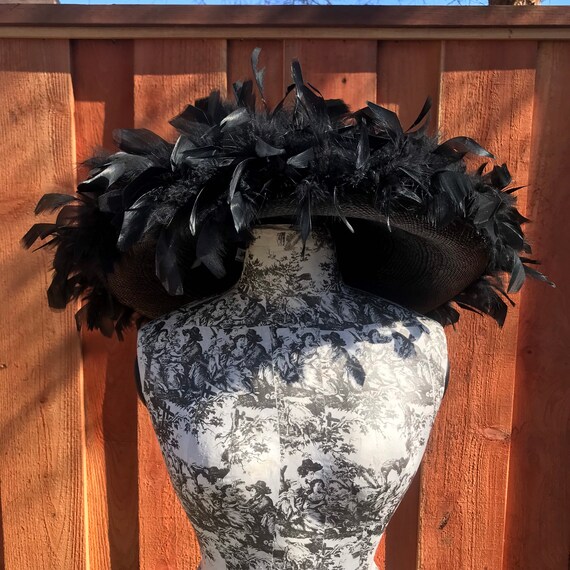 Vintage San Francisco Jax Hatz Company, Feathers,large Brim  display picture 1