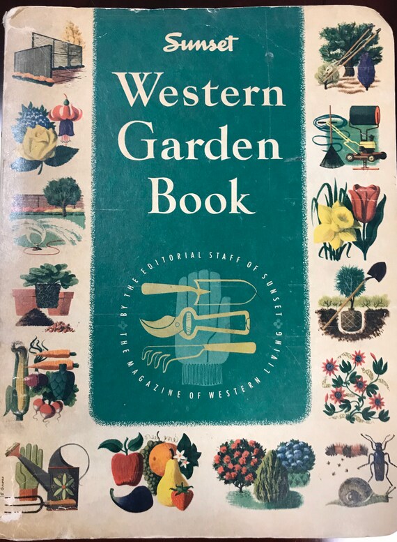 Rare 1954 Sunset Western Garden Book Lane Publishing Co Menlo Etsy