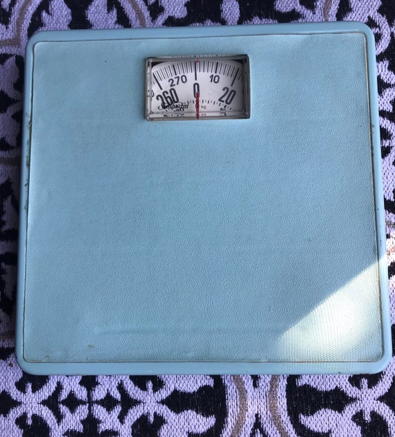 Vintage Sunbeam Teal Bathroom Scale: Retro Shabby Chic Decor Vintage Sunbeam Teal Bathroom Scale: Retro Shabby Chic Decor