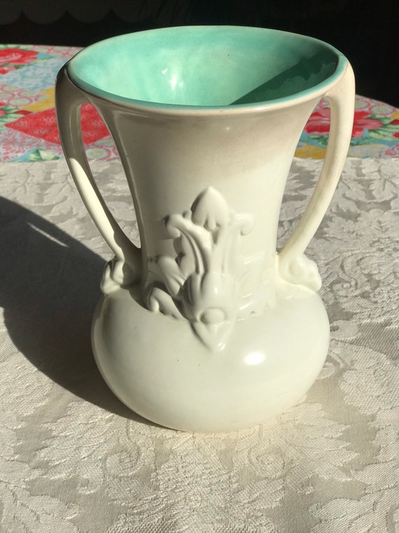 Red Wing 926 Vase Double Handle Pottery Mid Century Modern Etsy