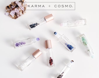 Gemstone Essential Oil Roller Bottles | SINGLE