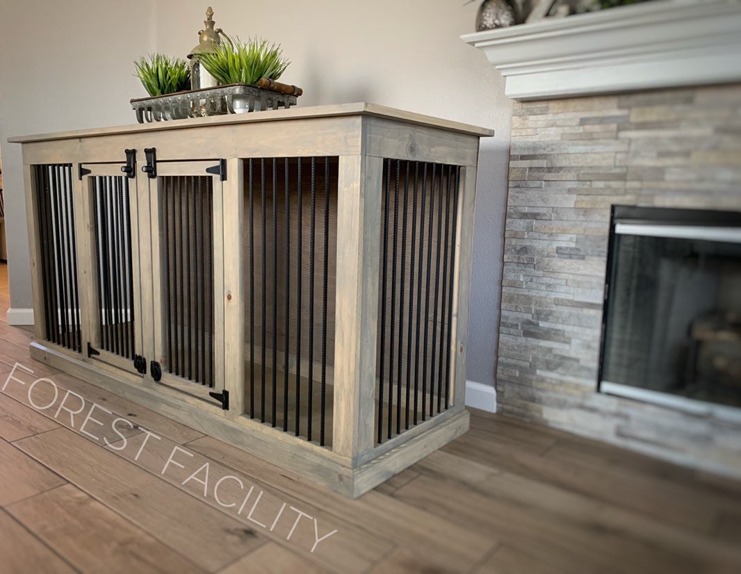 EASY To Build Plans for Dog Kennel Crate Furniture XL Dog Etsy Nederland