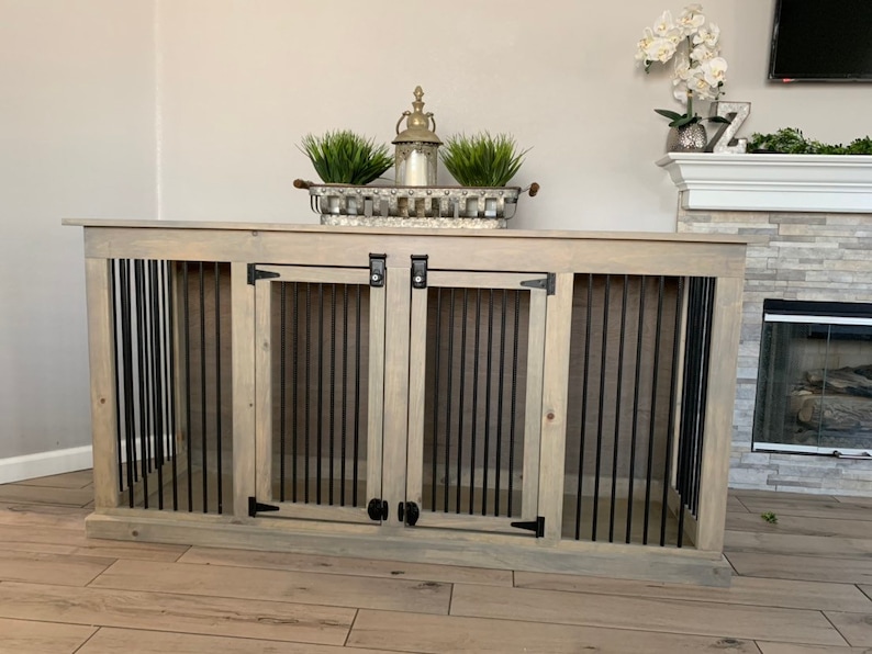 Build Plans for Dog Kennel Crate Furniture XL Dog Crate Etsy