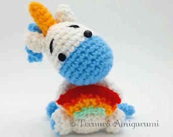 Crochet PATTERN Liam the unicorn, pattern amigurumi unicorn PDF Ternura Amigurumi