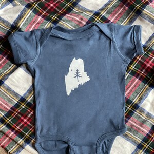 Maine Flag Onesie | Maine-Inspired | Tree Onesie | Maine Gifts | Maine Onesie