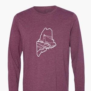 Maine Lighthouse Long Sleeve T-Shirt | Maine Apparel