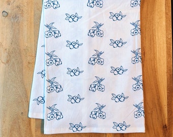 Maine Blueberries Tea Towel | Kitchen Towel | Maine Gifts