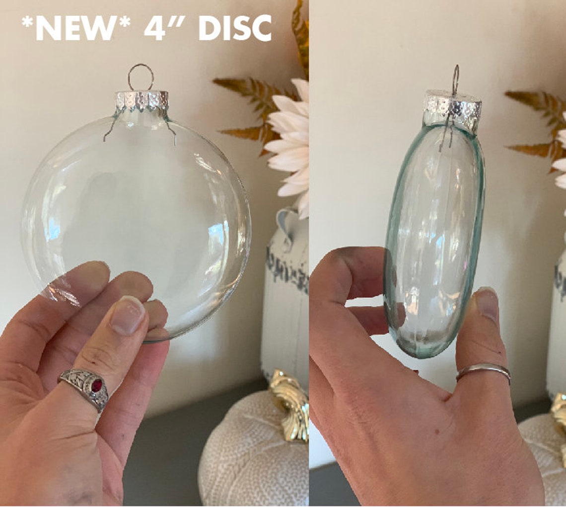 Custom Etched Glass Ornaments Personalized Ornament Etsy