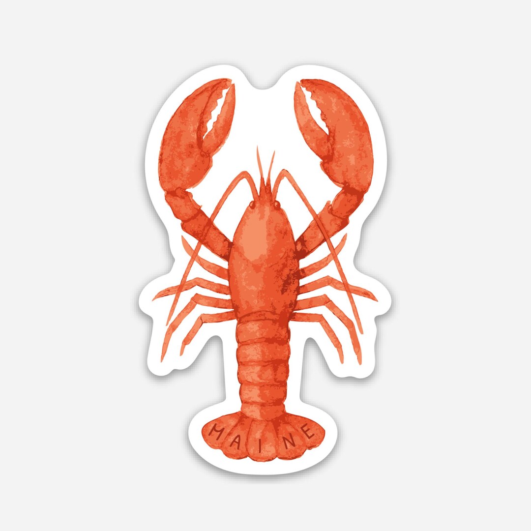 thumbnail interactive-video image 1 of Maine Lobster Sticker Decal – 'Eat Claw Me' Vinyl Graphic By WarlordOne 1 of 6
