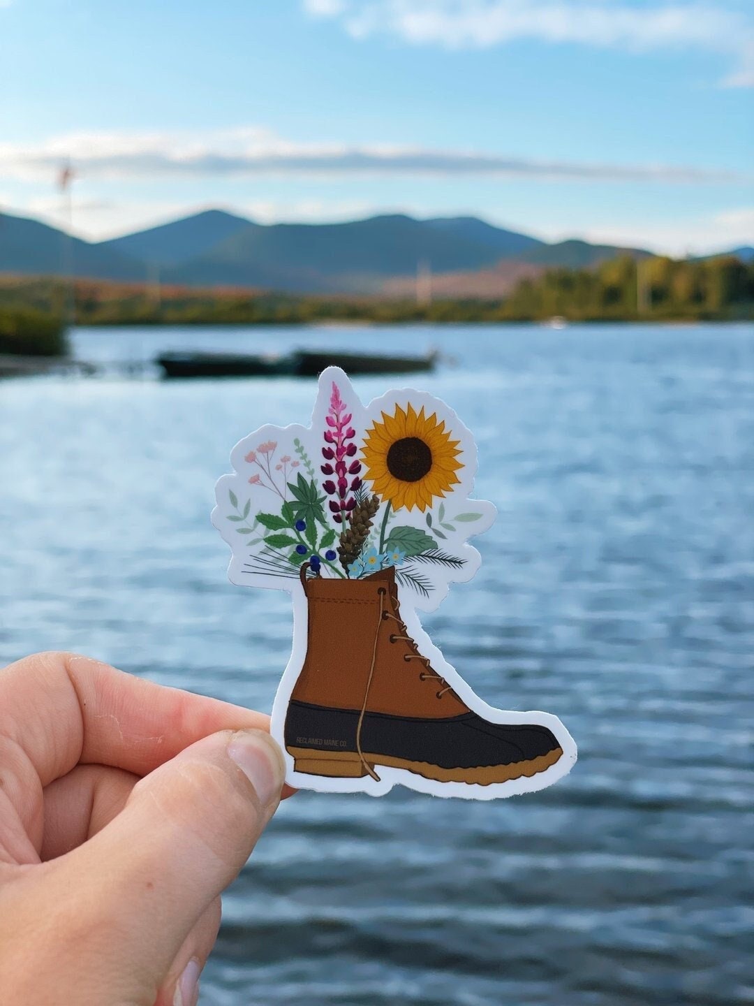 Maine Bean Boot Bouquet Sticker | L.L. Bean Boot Sticker | Maine ...