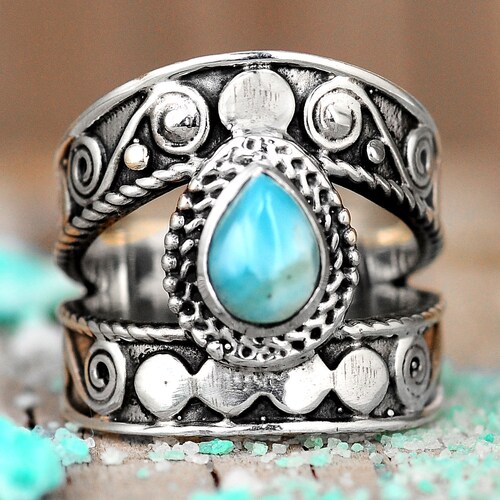 Boho Statement Ring Sterling Silver Ring for Women Wrap | Etsy