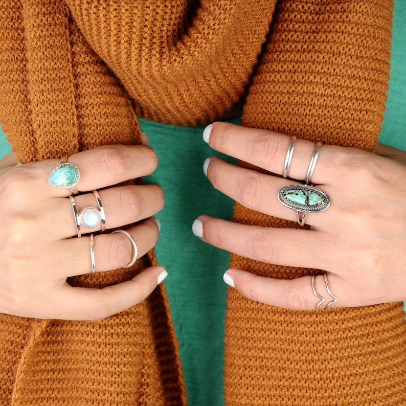 Sterling Silver Ring for Women Arthritis Ring Simple Midi Ring Thumb Ring Splint Knuckle Ring Statement Ring,