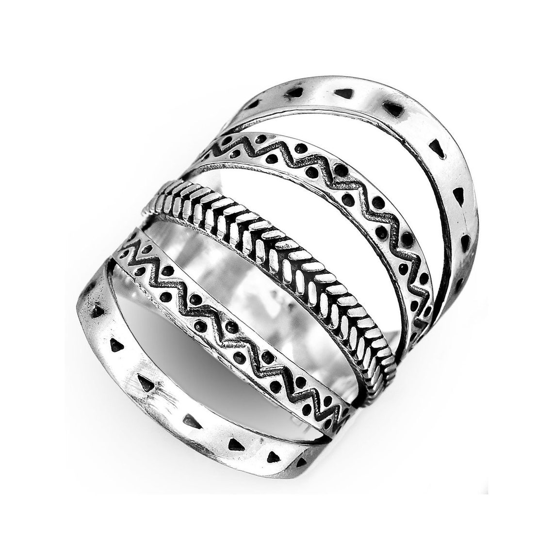 Boho Statement Ring Sterling Silver Ring for Women Western Etsy