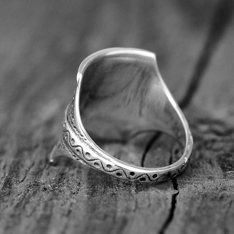 Boho Statement Ring Sterling Silver Ring for Women Chunky Etsy