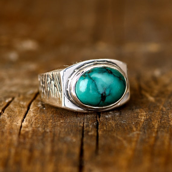 Amazon.com: Natural Arizona Turquoise Blue Gemstone Huge Ring, Real 925  Sterling Silver Handmade jewelry for Men, Semi Precious Stone Heavy Ring,  Promise Ring, Fashion Ring,(turquoise, Size 13) : Handmade Products