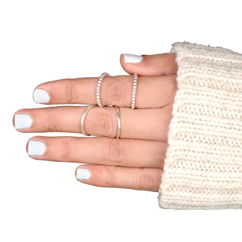 Sterling Silver Ring for Women Arthritis Ring Simple Midi Ring Thumb Ring Splint Knuckle Ring Statement Ring,
