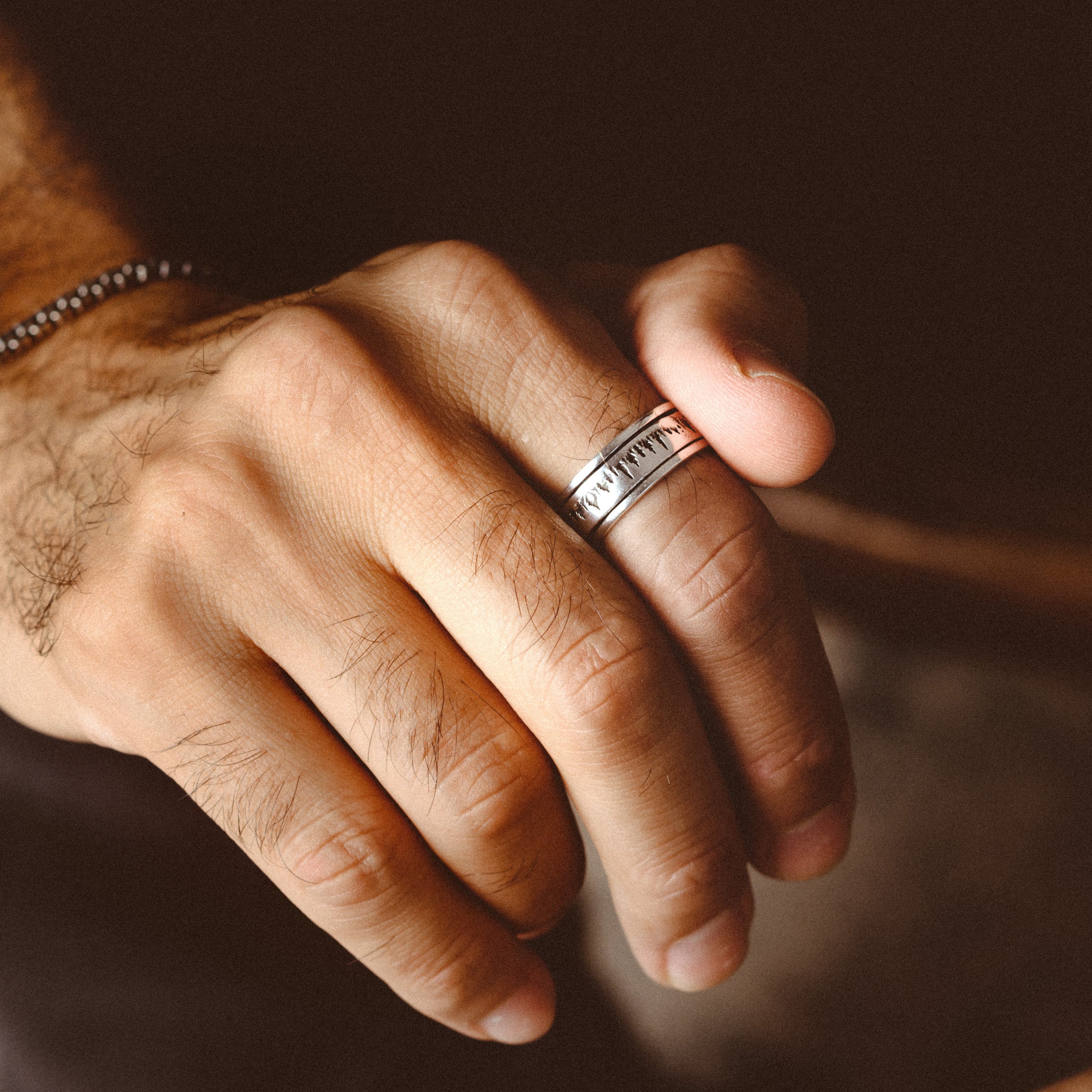 フォレストリング、スピナーフィジェットリング メンズ レディース