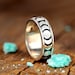 Moon Phase Spinner Ring for Women,  Sterling Silver Crescent Moon Ring, Meditation Fidget Ring, Boho Celestial Jewelry 