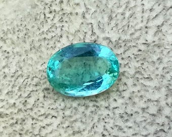 1.10 Ct 1 Ps Natural 100% Zambia Emerald Gemstone Loose Zambia Emerald Oval Faceted Zambia Emerald Jewelry Ring Size 5.90X8X3.50 MM E-02