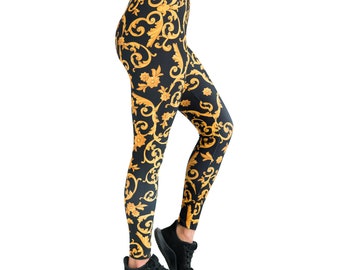 versace tights leggings