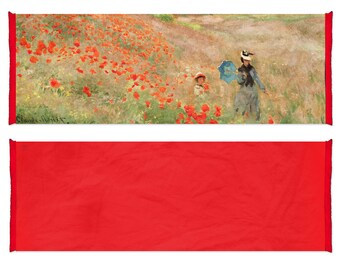 - 12x10 cm Q6649 Les Tr/ésors De Lily - Porte-Monnaie Artisanal Claude Monet Les Coquelicots