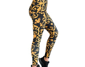 versace inspired leggings