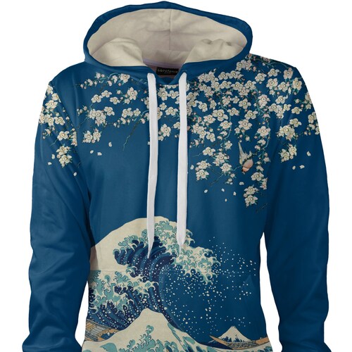 Great Wave off Kanagawa Hoodie Women 