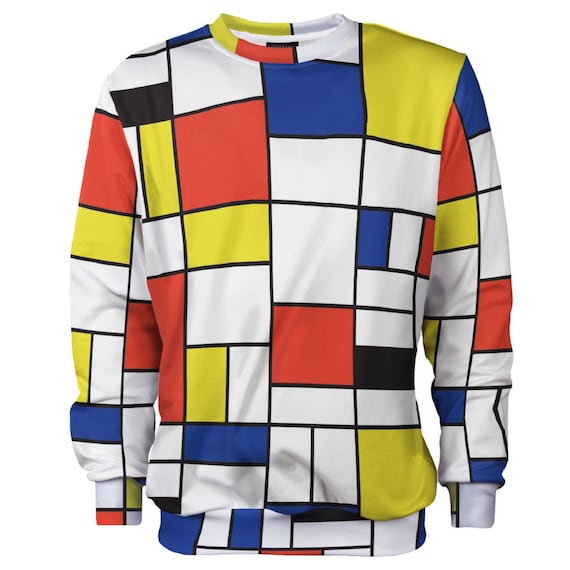 Sweatshirt Women Men Piet Mondrian Wearable Art Vintage - Etsy Hong Kong