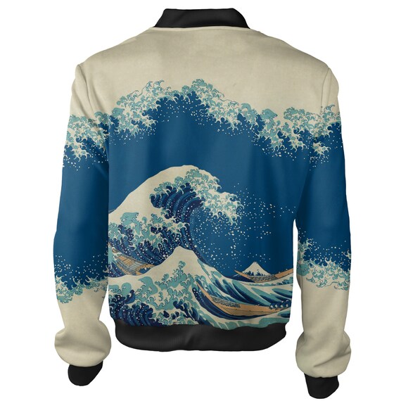 Great Wave Bomber Jacket – Hokusai Japanese Art Outerwear - Etsy