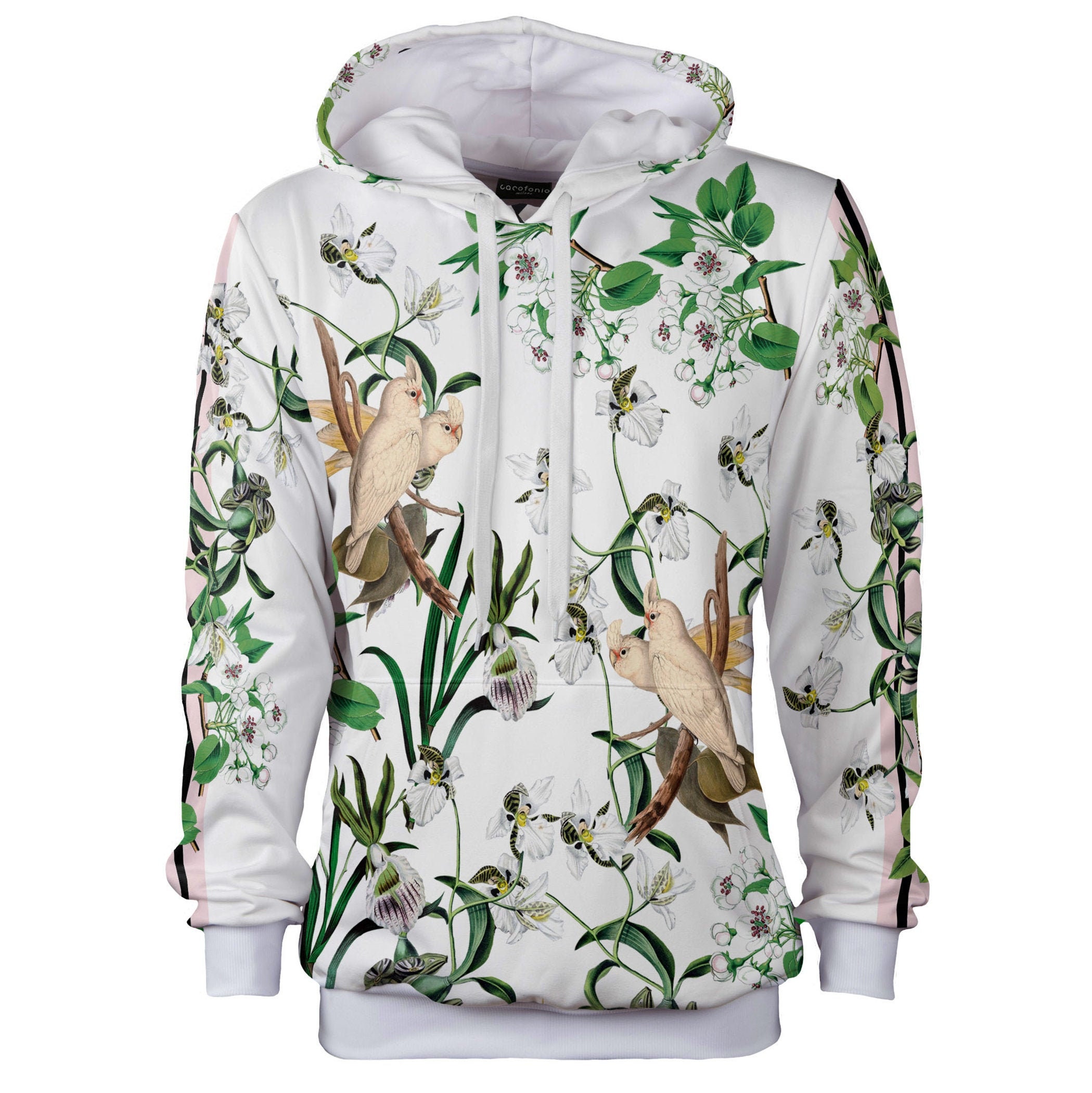 Designer Hoodie Women Vintage Clothing Unique White Lovebirds - Etsy  Singapore