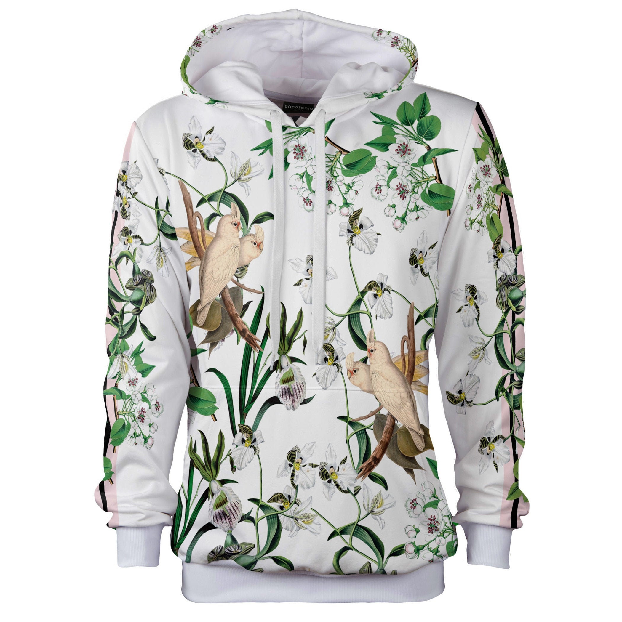 Designer Hoodie Women Vintage Clothing Unique White Lovebirds - Etsy UK