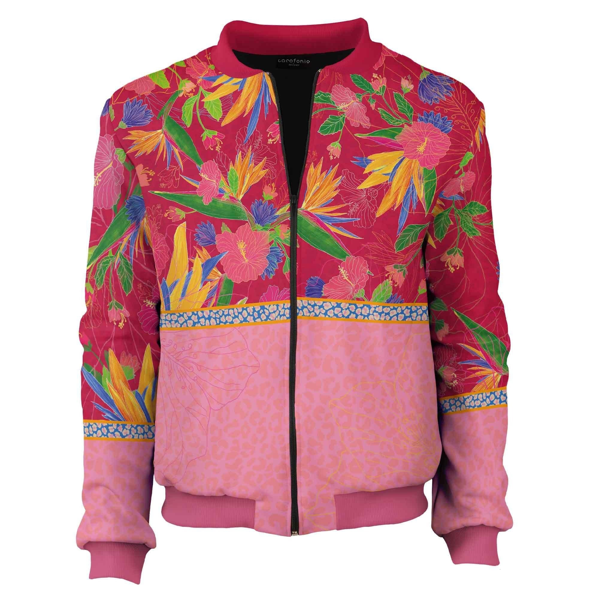 Creative Bomber Jacket Women Vintage Clothing Rapsberry Art - Etsy