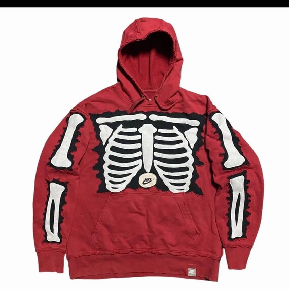 Custom Upcycling Diy Rework Nike Hoodie Skeleton - Etsy Norway
