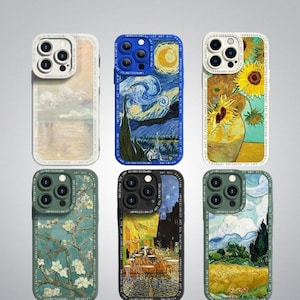 Art iPhone Case, Oil Painting iPhone Case, Starry Night Phone Case, Silicone Cover Case For iPhone 11 12 13 14 15 Pro Max