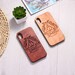 Real Wood Wooden Deathly Hallows Magic Carved Cover Case For iPhone 5 5S SE 6 6S 7 8 Plus X XS XR Max 11 12 13 14 Pro Max 
