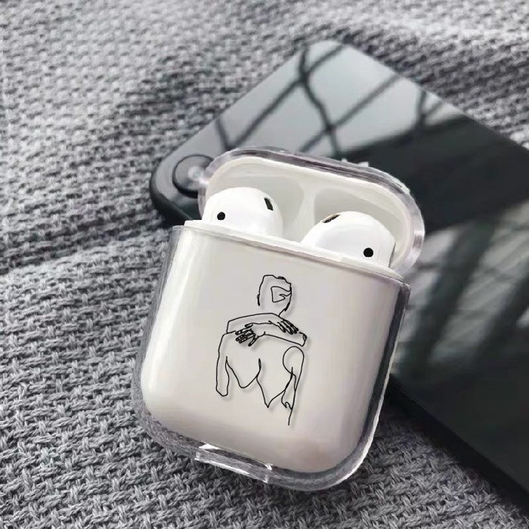 Airpods Case Art Airpods Case Couple Airpods Case Sketch Etsy