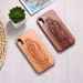 Real Wood Wooden Maria Blessed Virgin Of Guadalupe Christian Carved Cover Case For iPhone 7 8 Plus X XS XR Max 11 12 13 14 Pro Max 