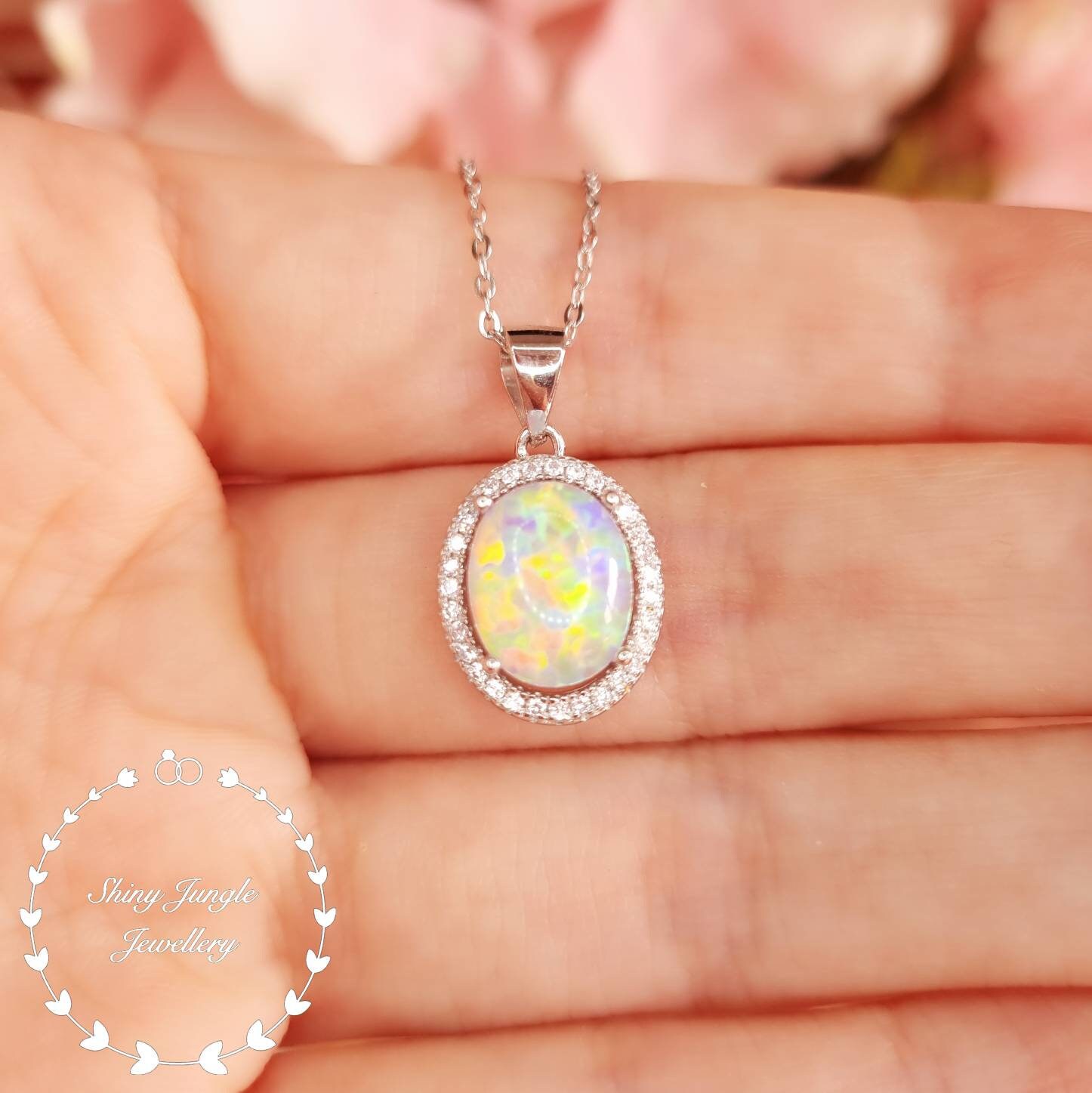 Modern 2024 opal necklace