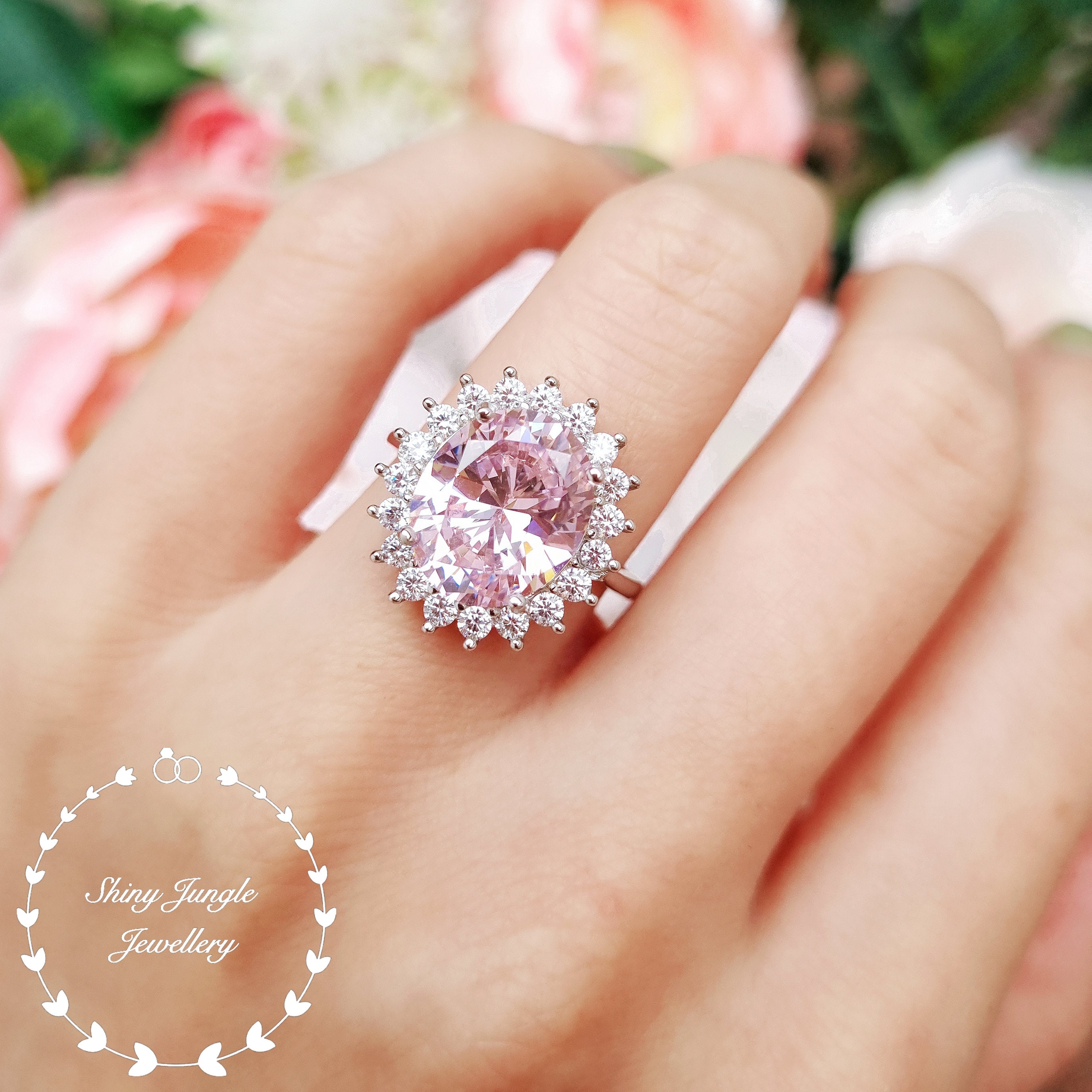 Oval princess shop cut ring