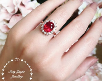 3 carat ruby engagement ring deals